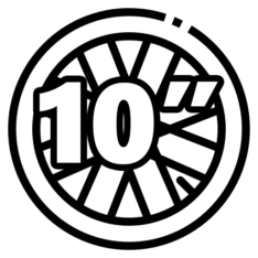 10"