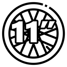 11"