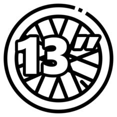 13"
