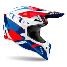 CASCO AIROH CROSS WRAAP HRT FEEL GLOSS AZUL ROJO – WRF55 CASCO AIROH CROSS WRAAP HRT FEEL GLOSS AZUL ROJO – WRF55